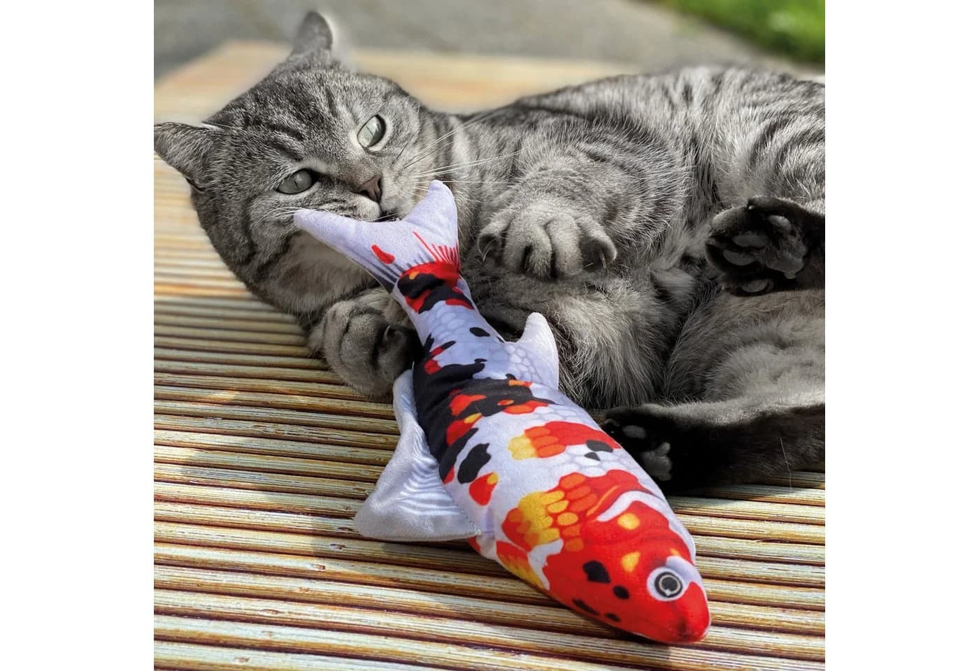 Aumüller Zappel-Fisch Katzenspielzeug mit Katzenminze