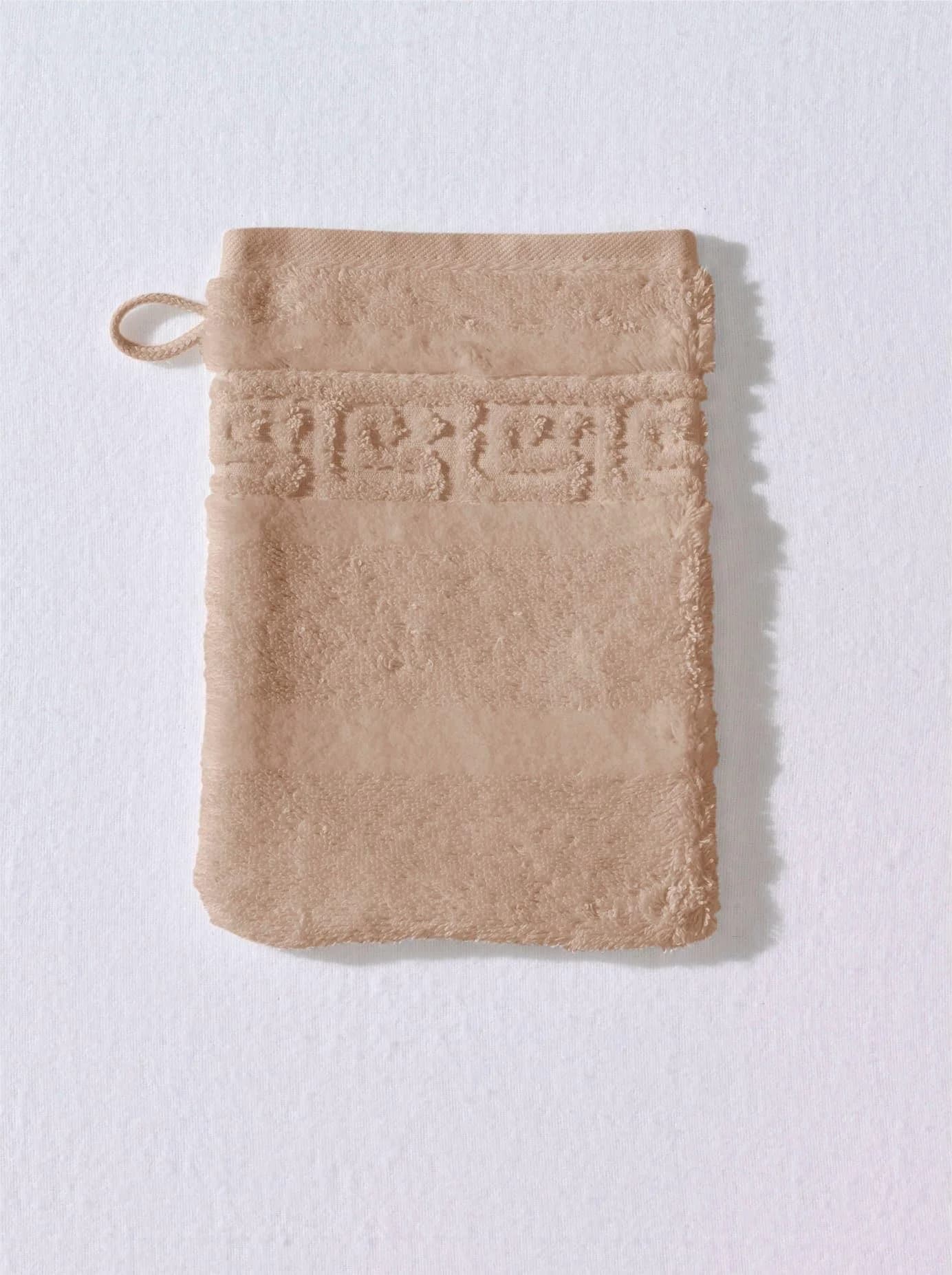 Handtuch CAWÖ Gr. 2 Beige Walkfrottee 100% Baumwolle
