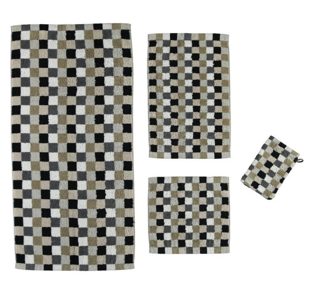 Cawö Handtuch Walkfrottier Karo 7047 Lifestyle 1-St