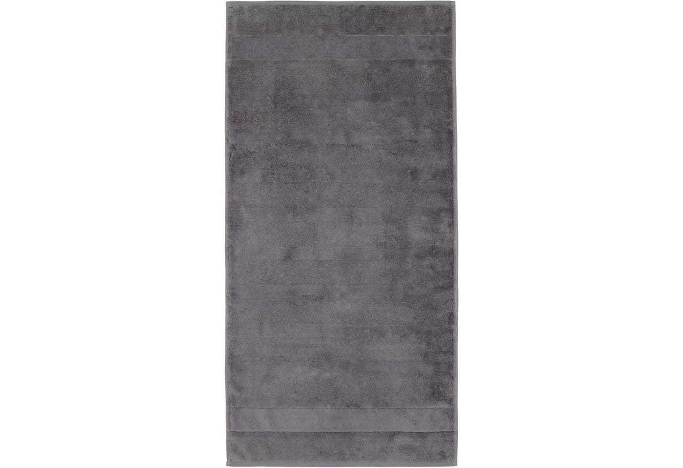 Cawö Handtuch Noblesse2 Uni Grau 100% Baumwolle