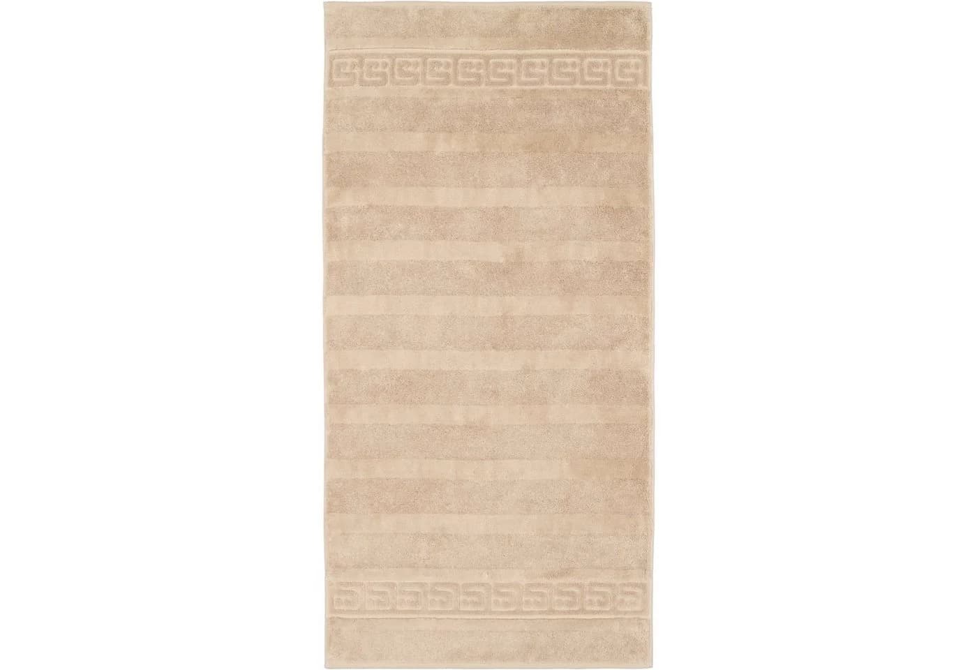 Cawö Handtuch Noblesse Uni Beige 100% Baumwolle Premium
