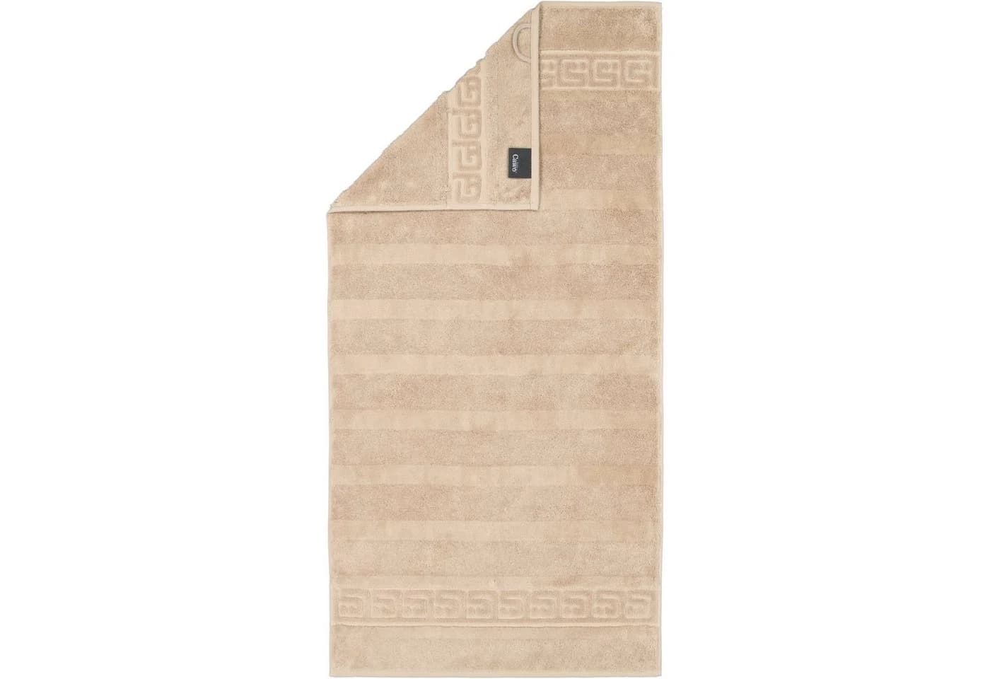 Cawö Handtuch Noblesse Uni Beige 100% Baumwolle Premium - Bild 2