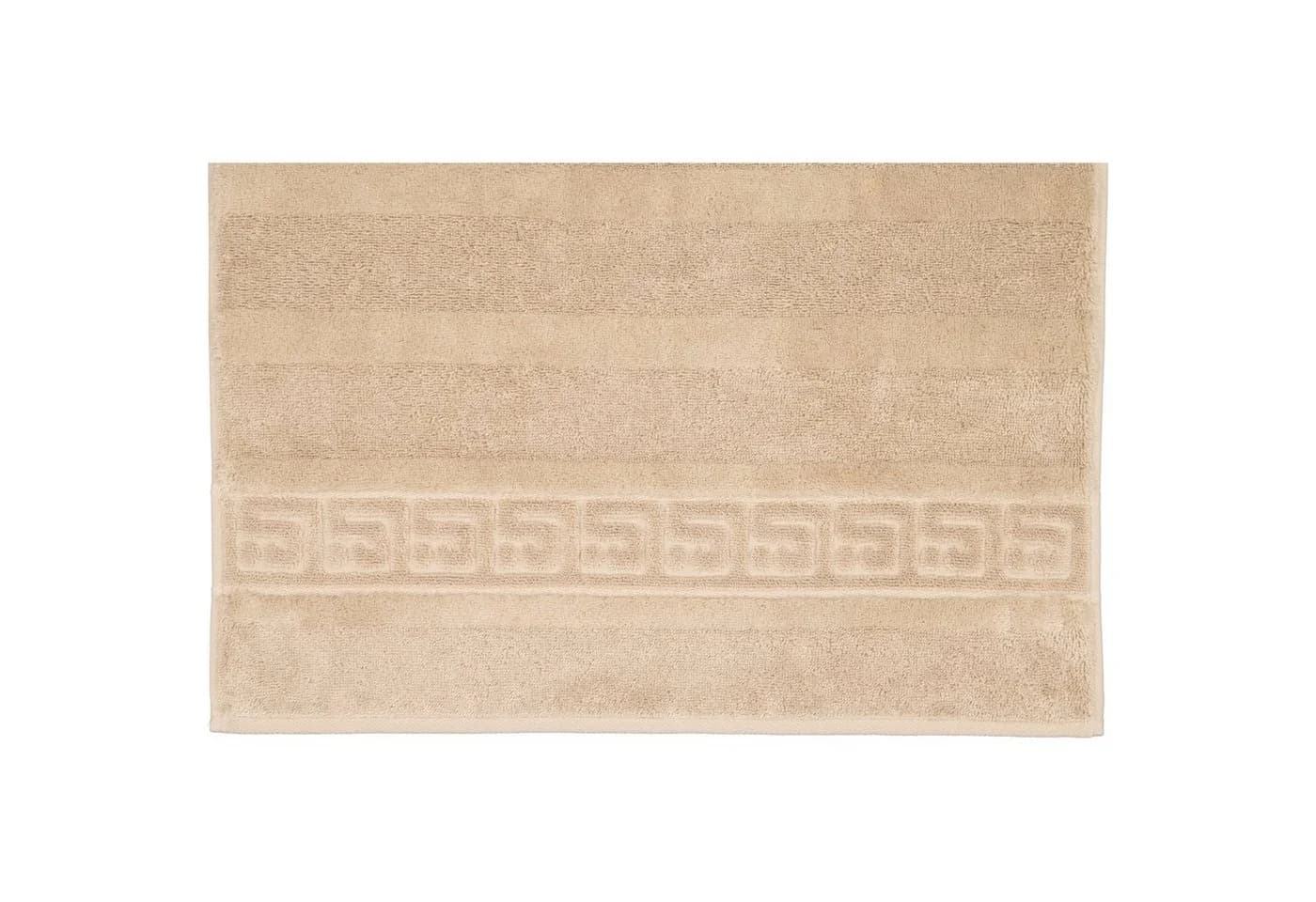 Cawö Handtuch Noblesse Uni Beige 100% Baumwolle Premium - Bild 3