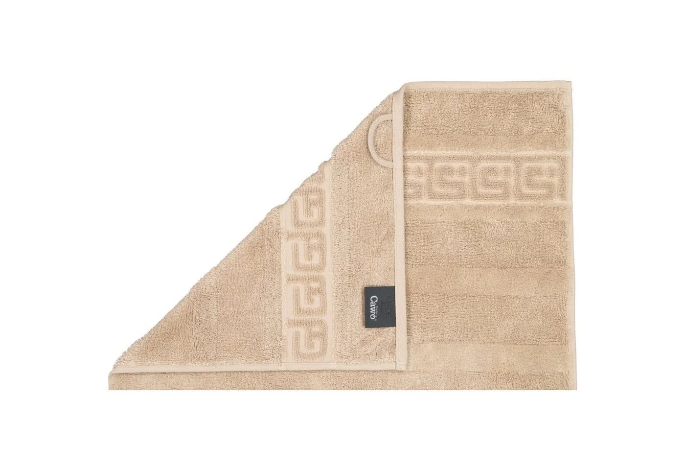 Cawö Handtuch Noblesse Uni Beige 100% Baumwolle Premium - Bild 4
