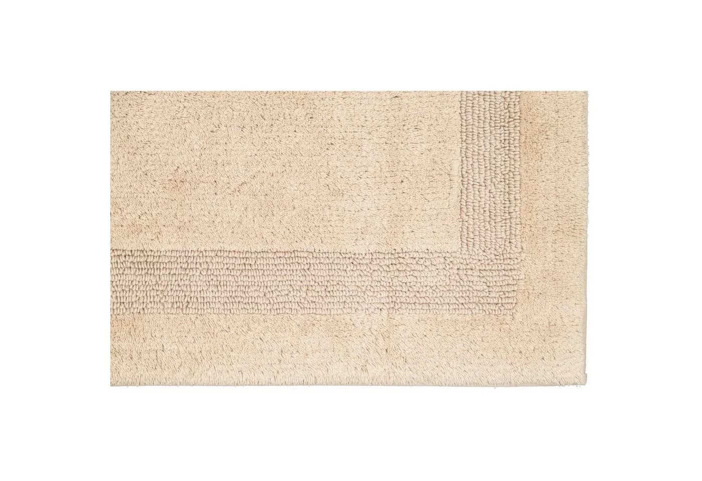 Cawö Home Badematte Luxus Badteppich 1000 100% Baumwolle Wendeteppich Beige - Bild 4