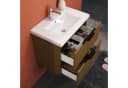 Aica Sanitär Waschtisch mit Unterschrank Soft-Close Walnuss Bild 3