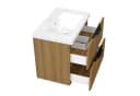 Aica Sanitär Waschtisch mit Unterschrank Soft-Close Walnuss Bild 5