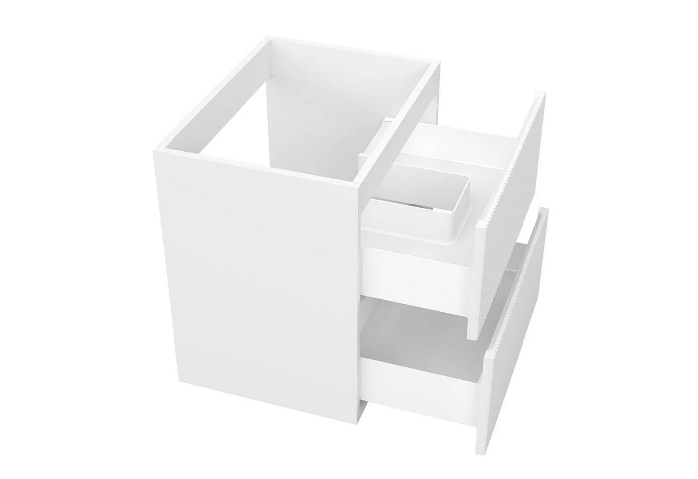 Aica Sanitär Waschtisch-Unterschrank Weiß Softclose UV-Beschichtet - Bild 4