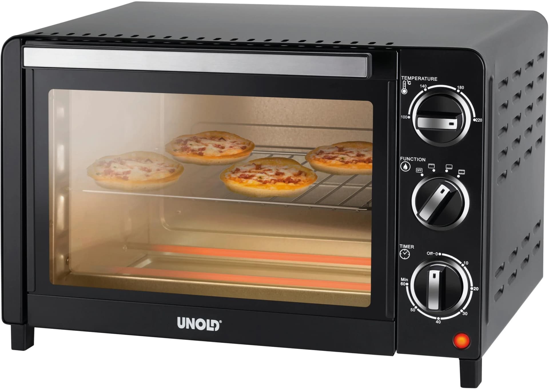 UNOLD Minibackofen 68875 OFEN Allround Schwarz