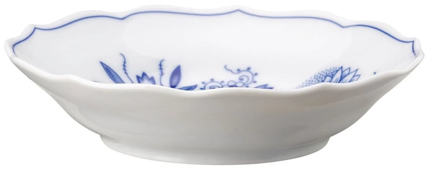 Hutschenreuther Kaffeeuntersetzer Blau Zwiebelmuster Porzellan