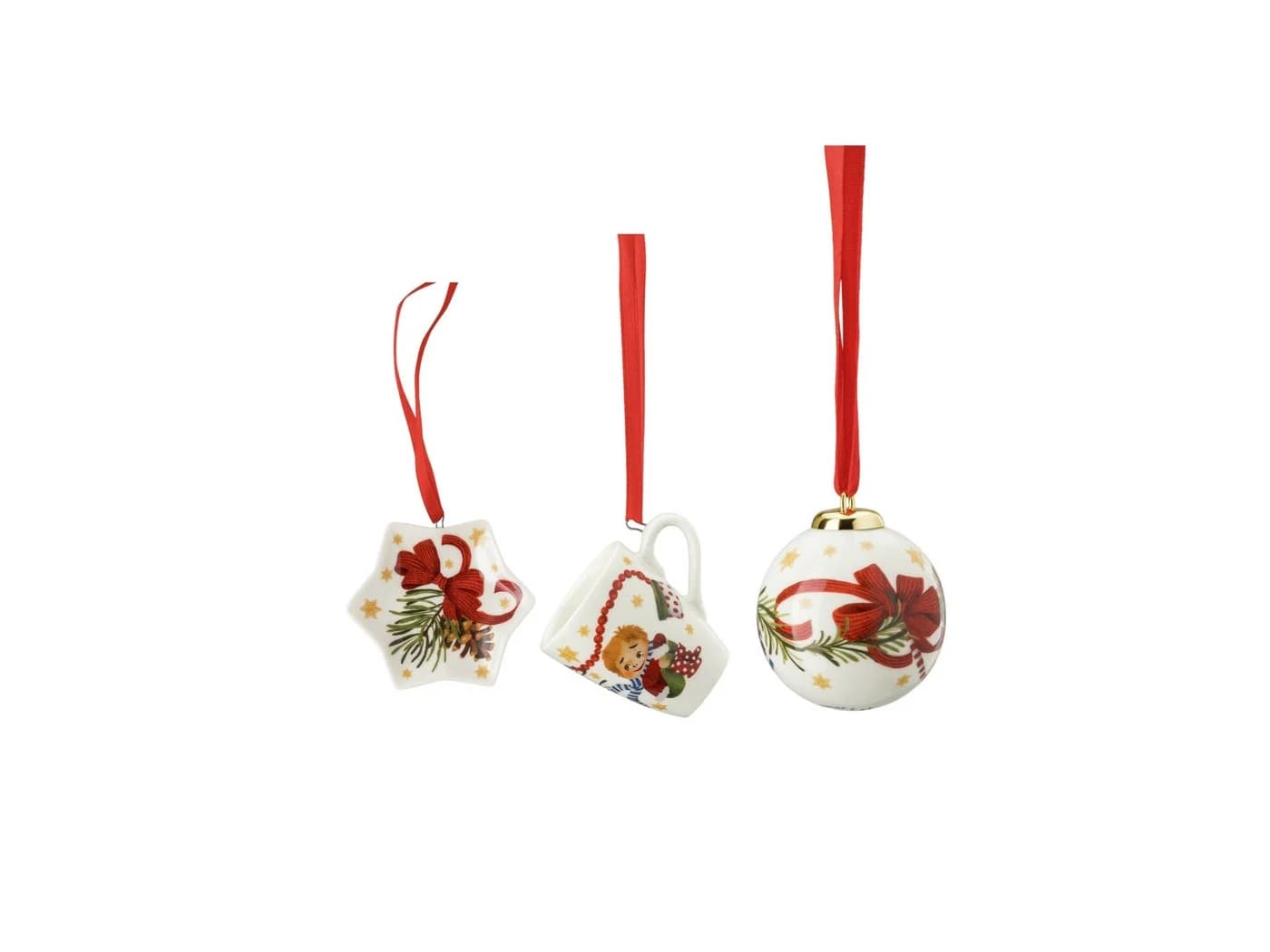 Hutschenreuther Weihnachtsfigur Sammelserie 2021 Mini-Set Becher Porzellan - Bild 2