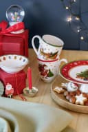 Hutschenreuther Becher Happy Wintertime Red mit Henkel 0,4l Porzellan Bild 1