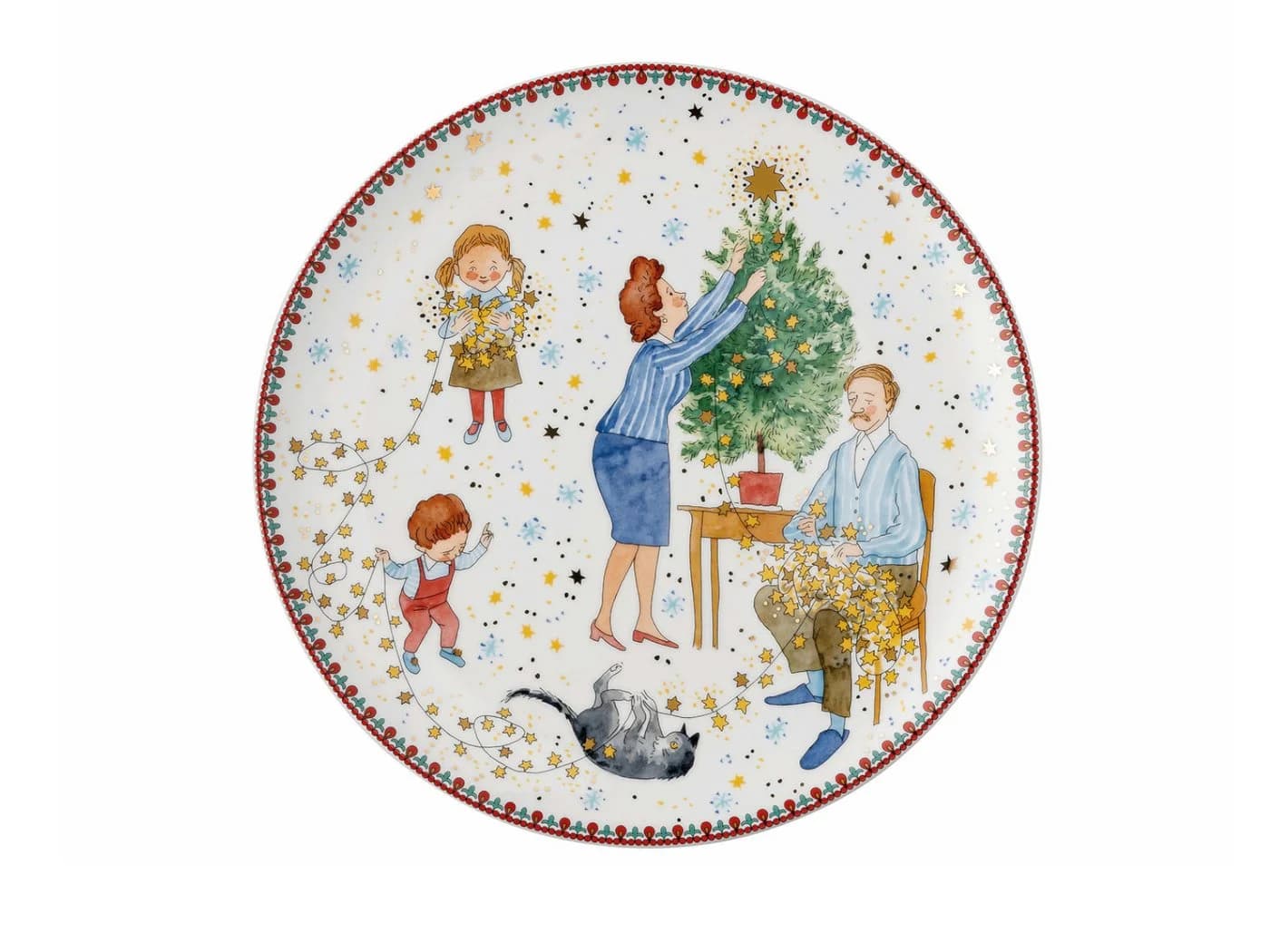 Hutschenreuther Frühstücksteller 22cm Sammelkollektion 2024 Weihnachtsleuchten - Bild 2