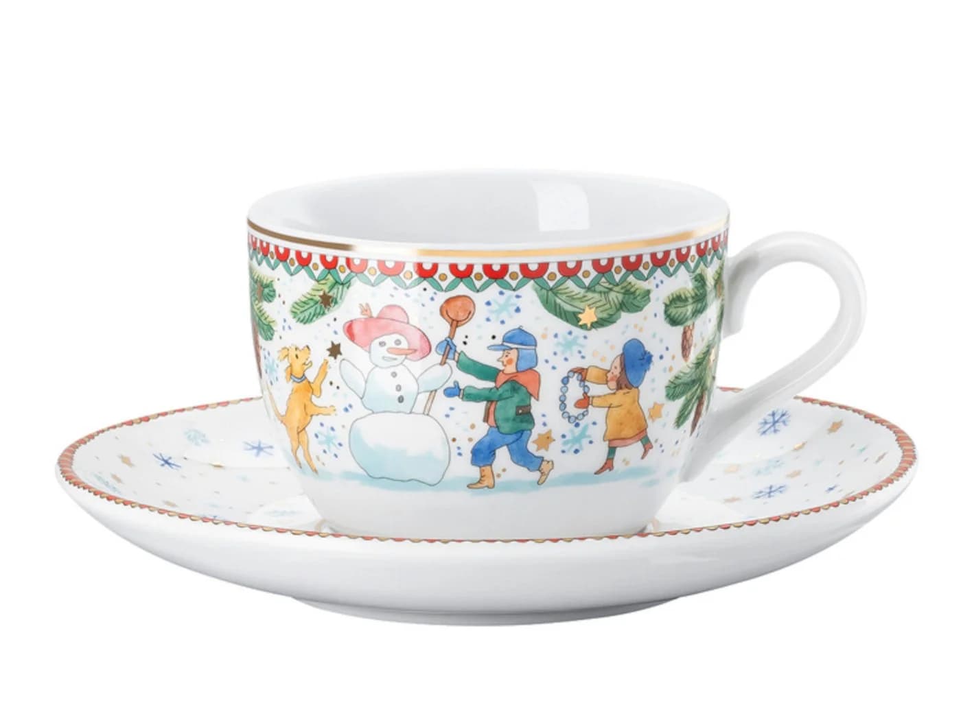 Hutschenreuther Cappuccinotasse Sammelserie 2025 Weihnachtsspiele 2tlg - Bild 2