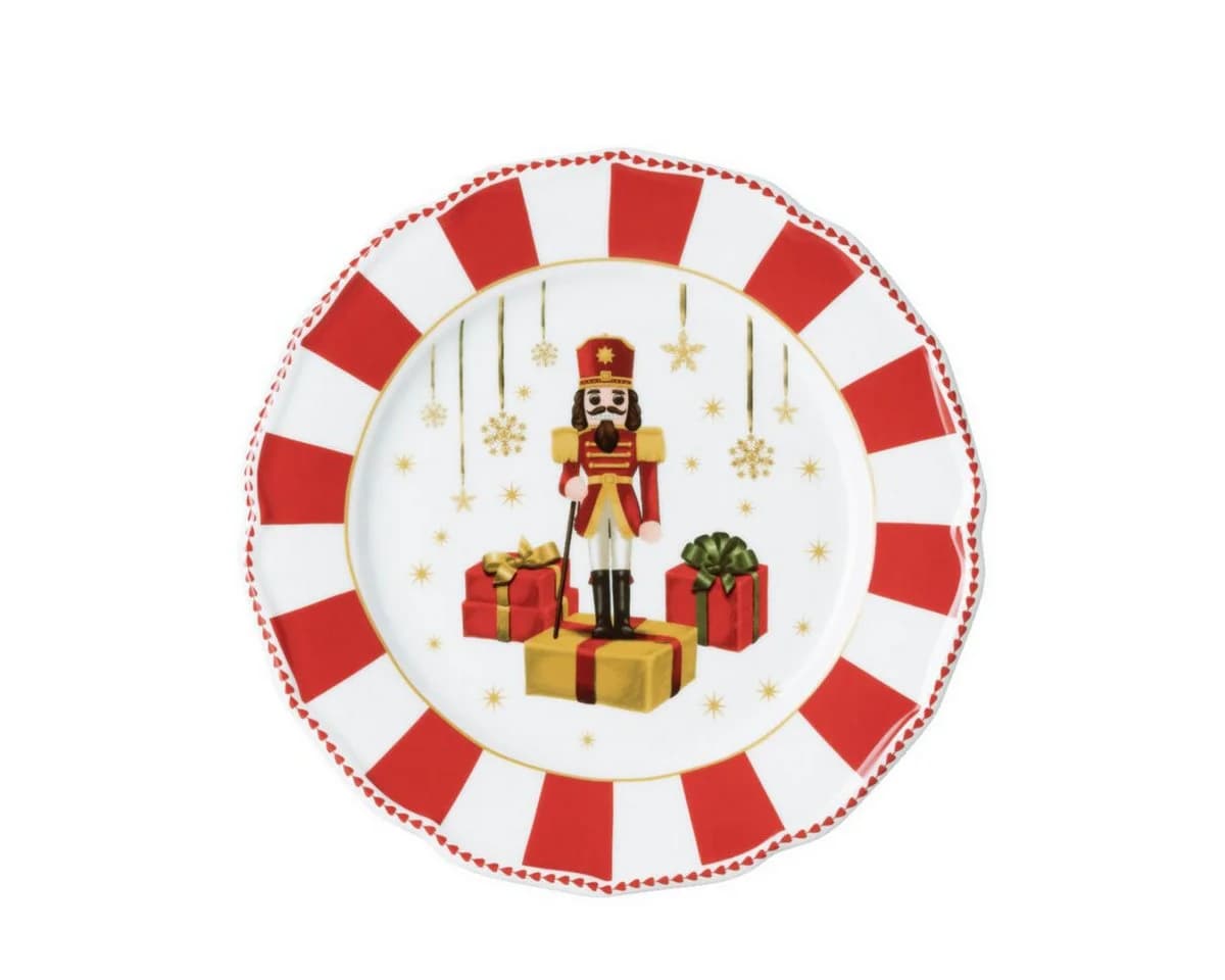Hutschenreuther Frühstücks-Geschirrset Christmas Love Red 4-tlg. Porzellan