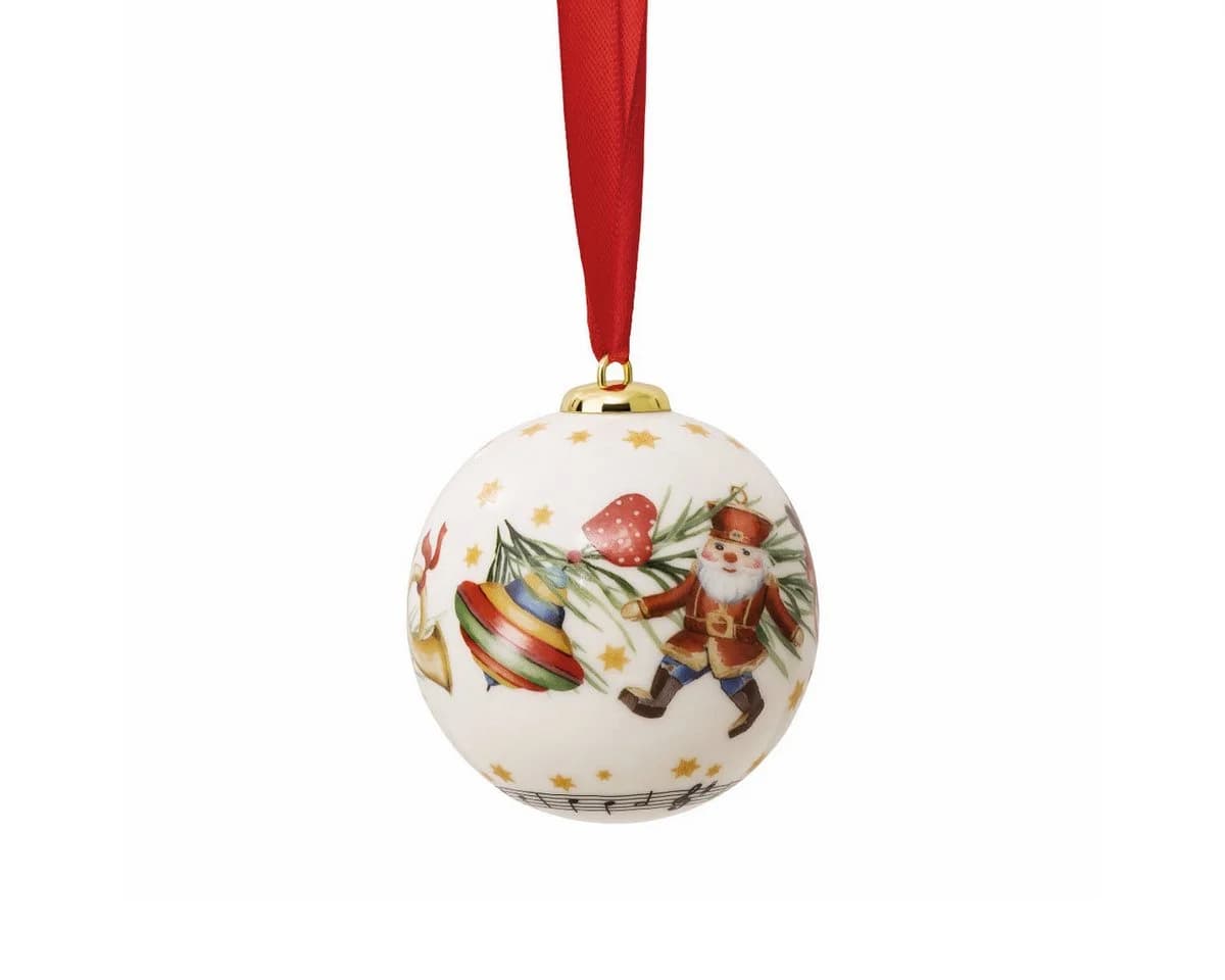 Hutschenreuther Christbaumschmuck 2026 Sammelserie Weihnachtslied Kugel 6 cm - Bild 3