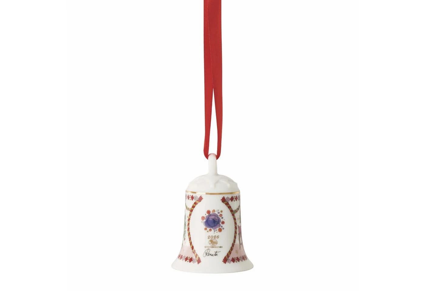Hutschenreuther Porzellanglocke 2026 Weihnachtsschmaus Bunt - Bild 3