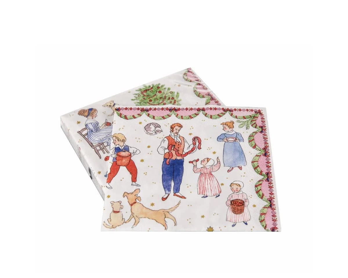 Hutschenreuther Papierserviette Weihnachtsdekoration 2026, 20 Stück, Bunt