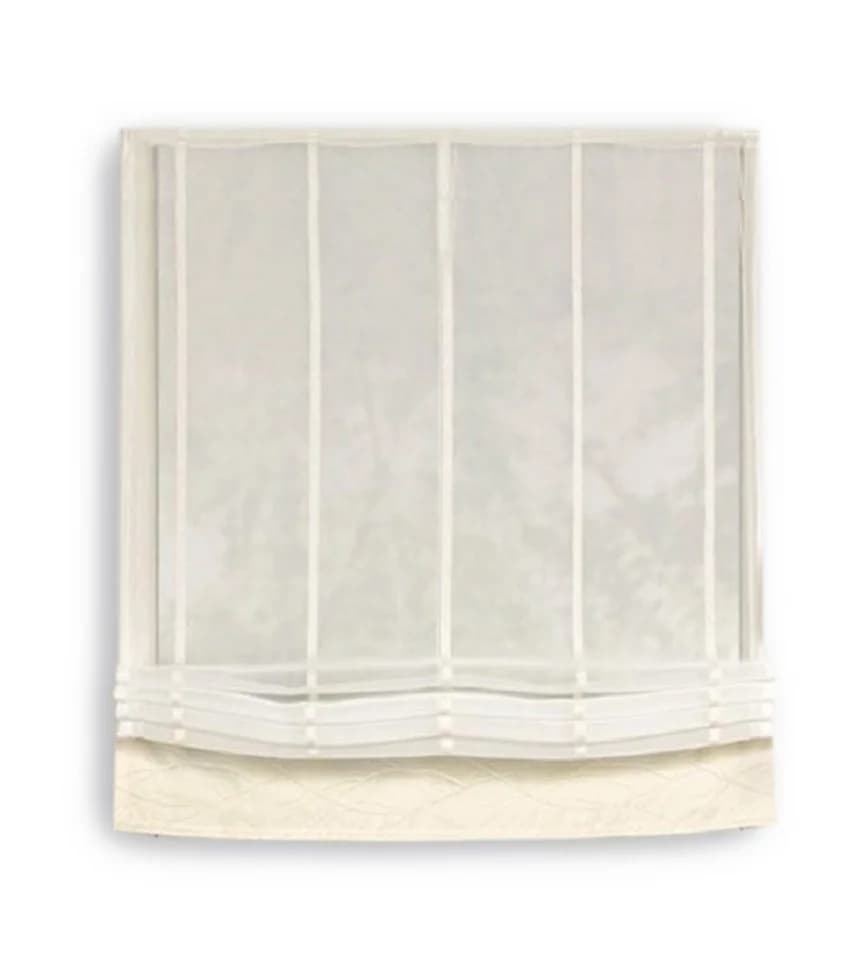 Clever-Kauf-24 Raffrollo Halborganza Champagner Transparent - Bild 2