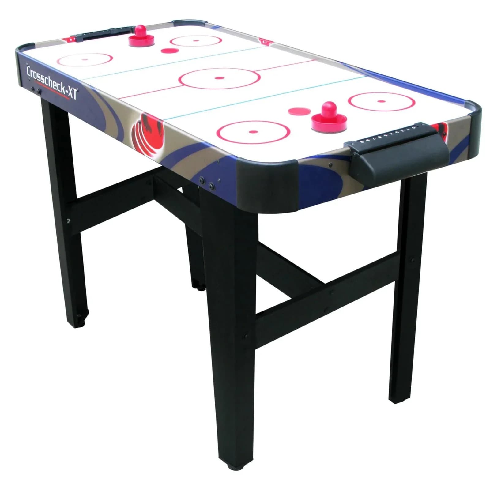 Carromco Crosscheck-XT Airhockey Tisch Weiß Hochglanz