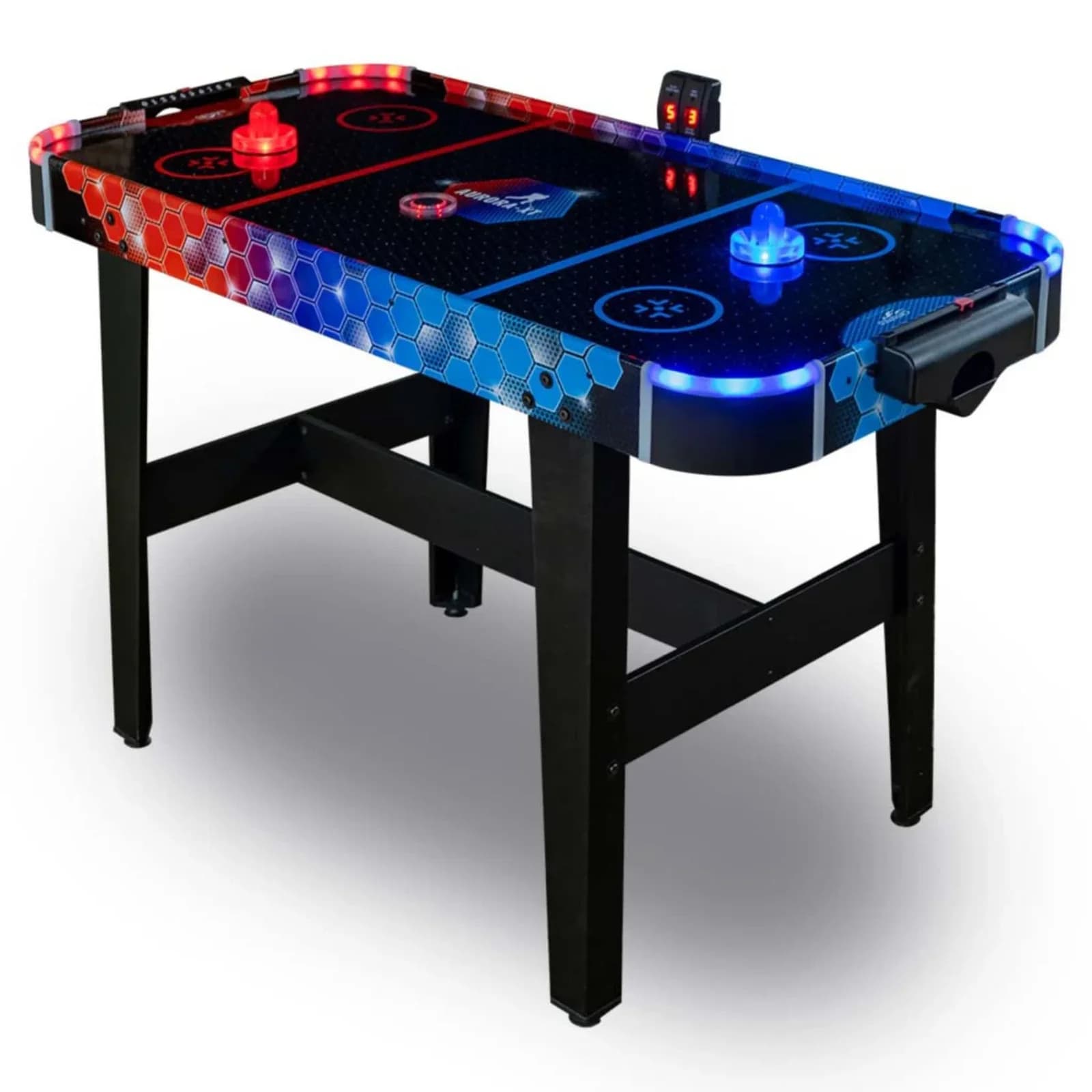 Carromco Airhockey Aurora-XT LED Version mit LED Pushern