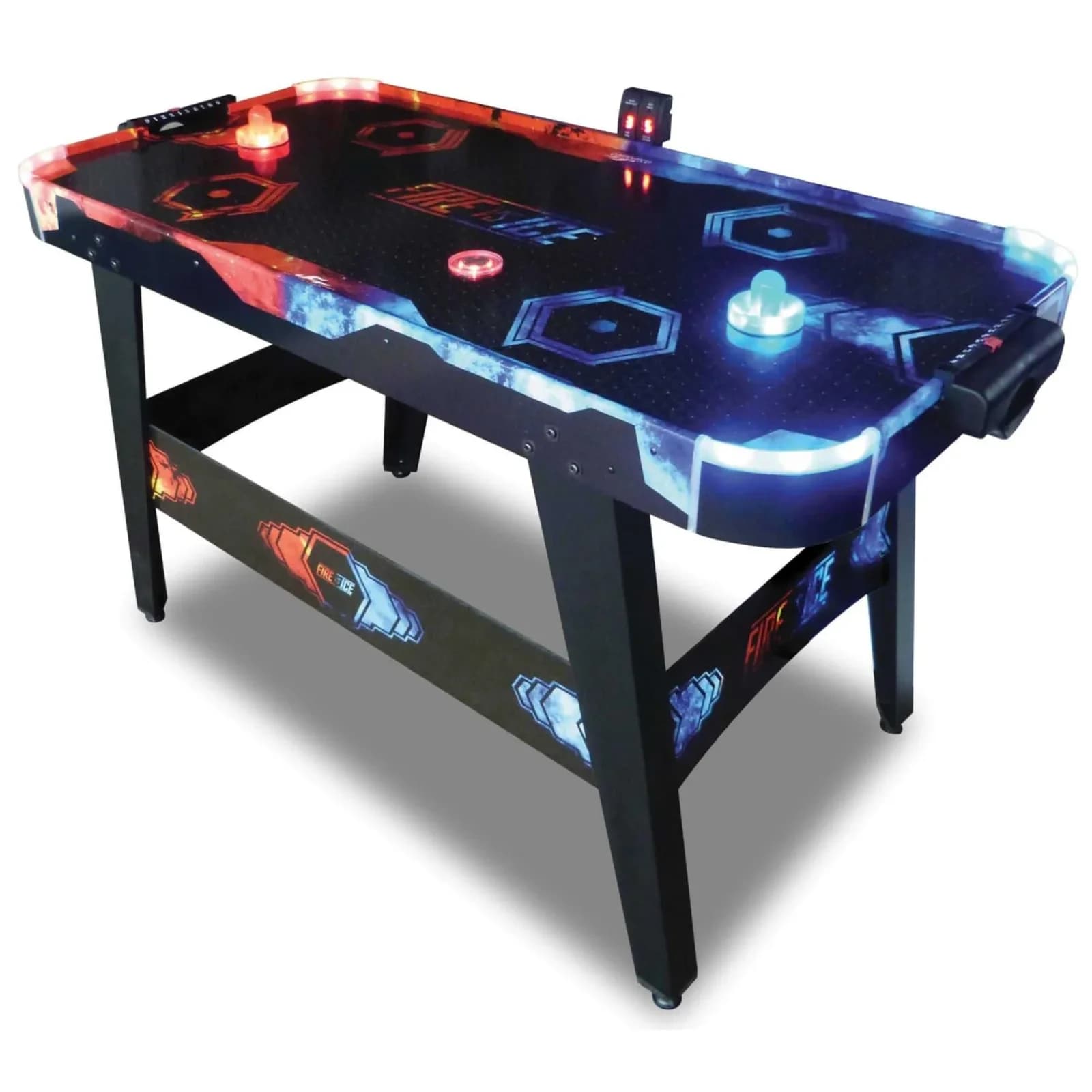 CARROMCO AIRHOCKEY FIRE vs ICE-XT - Airhockeytisch mit LED