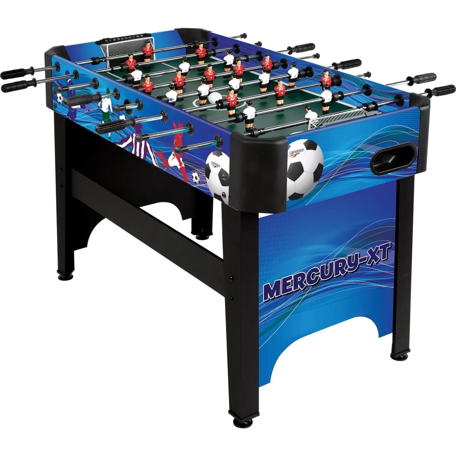Carromco Mercury XT Tischfußball - Tischkicker für Kinderzimmer