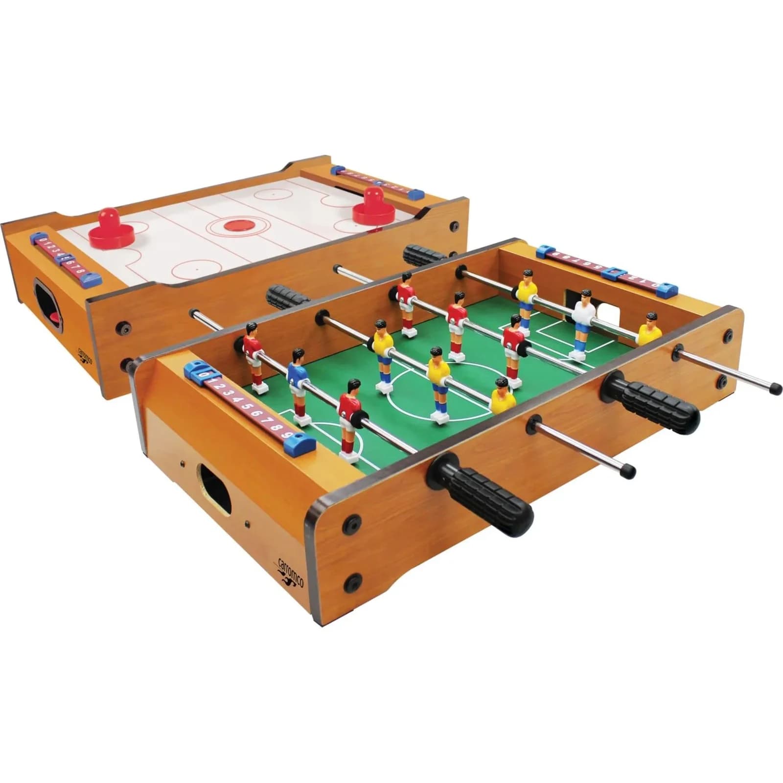 Carromco MULTI-SPIEL FLIP-XW Tischauflage 2in1 Holzdekor