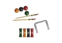 Carromco Krocket-Set Basic-XM für 4 Spieler, 4-tlg. Set, 4x Schläger, 4x Bälle, Kiefernholz Bild 1
