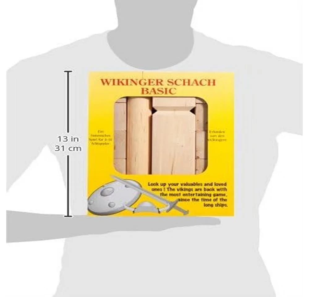 Carromco Wikinger Schach Basic Birkenholz Outdoor Wurfspiel