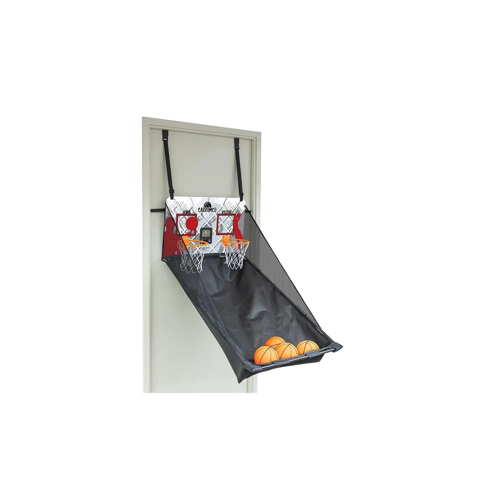 Carromco Basketball Indoor Türspiel Arcade mit LCD-Zähler