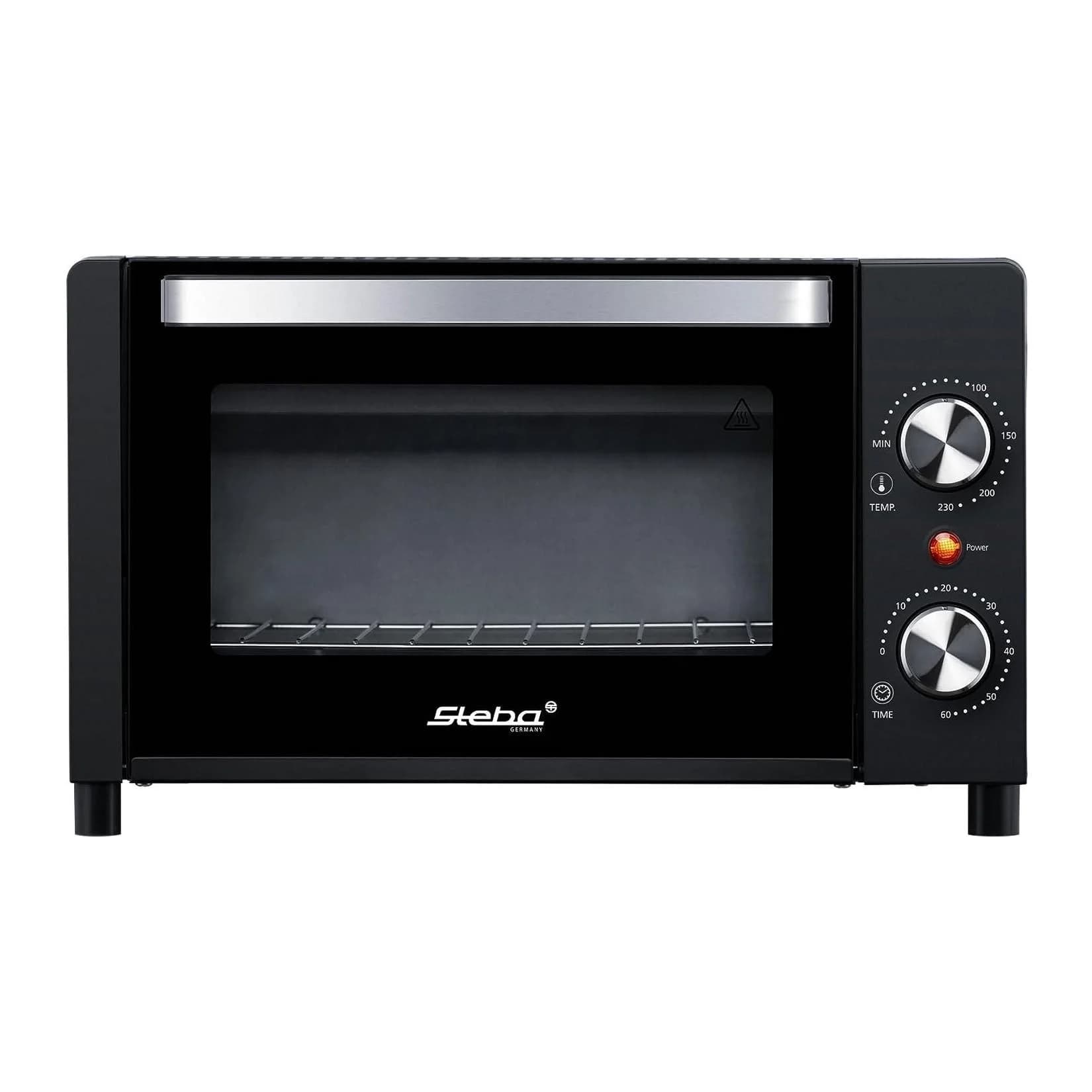 STEBA Minibackofen KB A9 Schwarz-Weiß mit 2 Einschubebenen