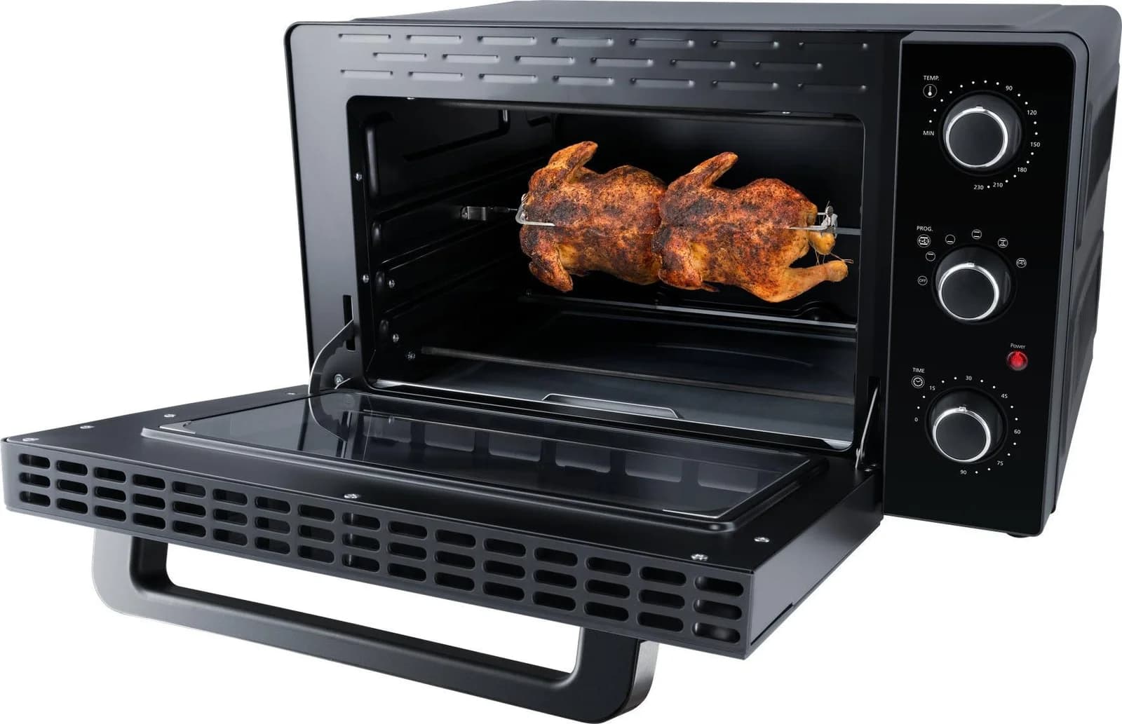 STEBA Minibackofen KB 238 Schwarz mit Drehspieß