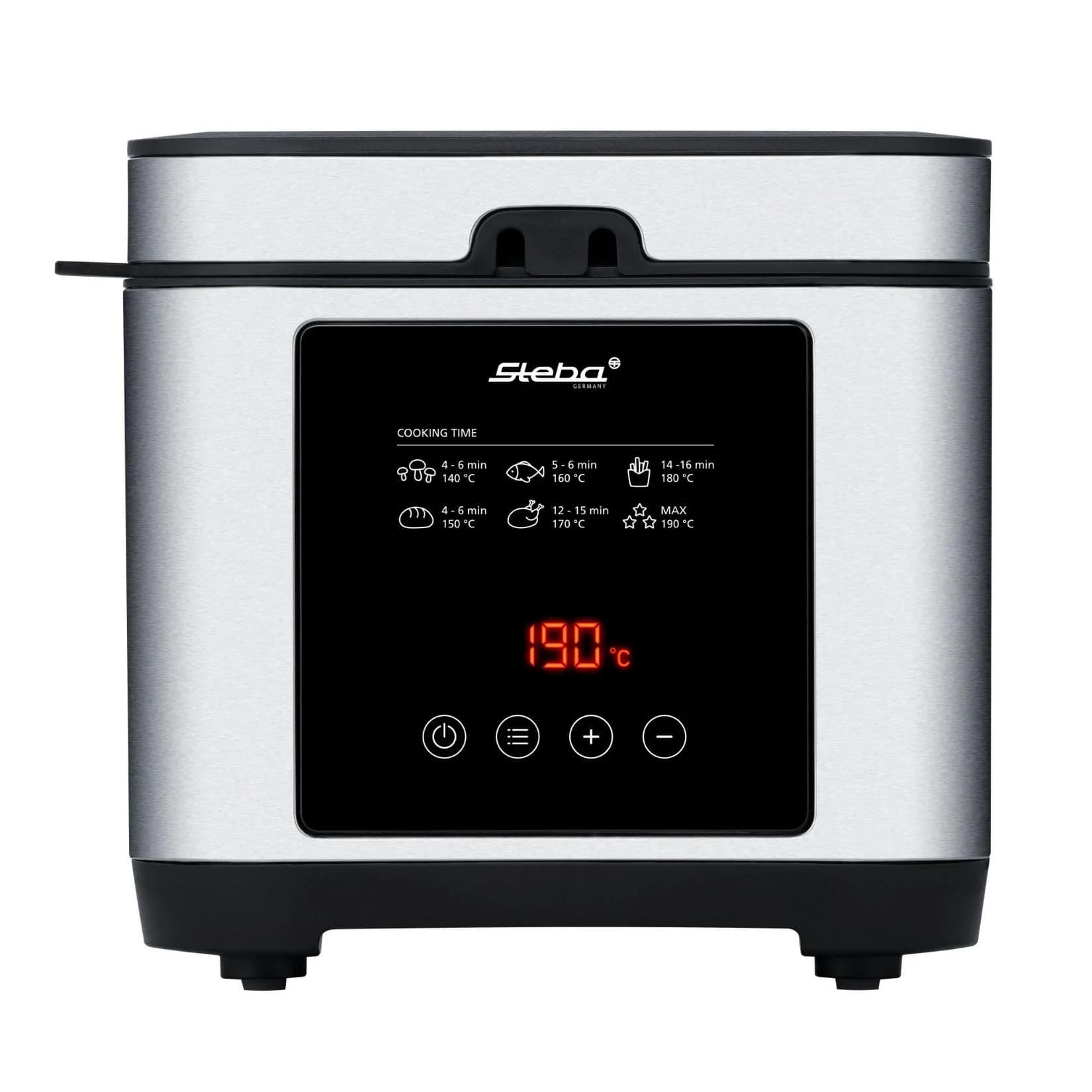 STEBA Fritteuse DF 150 2,5 Liter Schwarz Edelstahl