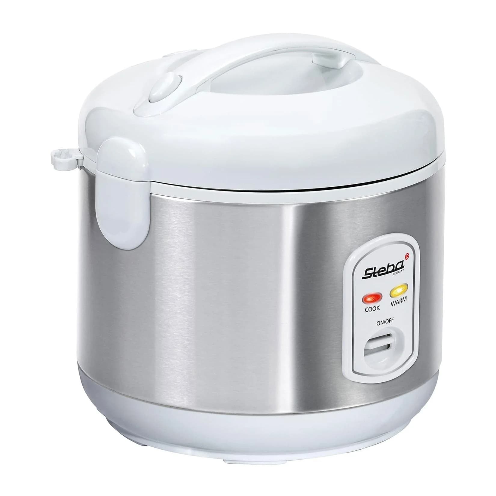 Steba Reiskocher RK 2 Edelstahl/Weiß 700 Watt 3,5 Liter