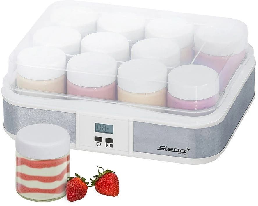 Steba Joghurt-Maker JM 2 Joghurtbereiter Edelstahl/Weiß