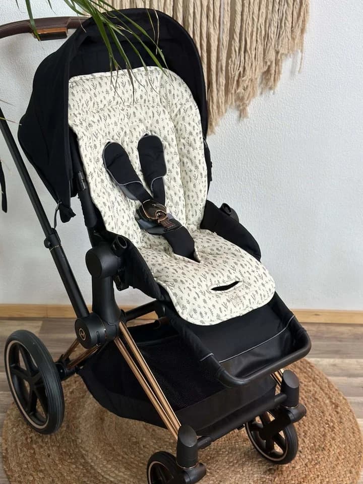 Kaiser Kinderwagen-Sitzauflage Jersey Sommer Beige 80x38 cm - Bild 3