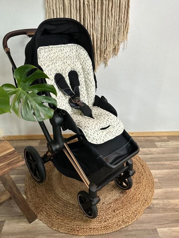 Kaiser Kinderwagen-Sitzauflage Jersey Sommer Beige 80x38 cm - Bild 4