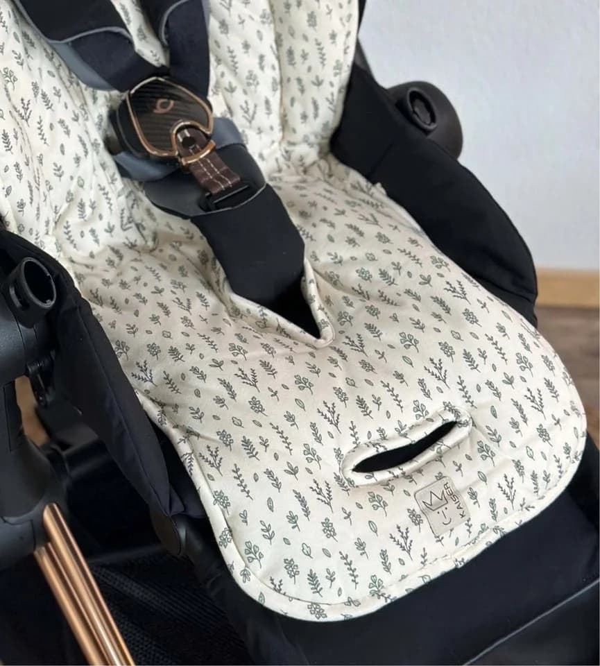 Kaiser Kinderwagen-Sitzauflage Jersey Sommer Beige 80x38 cm - Bild 5