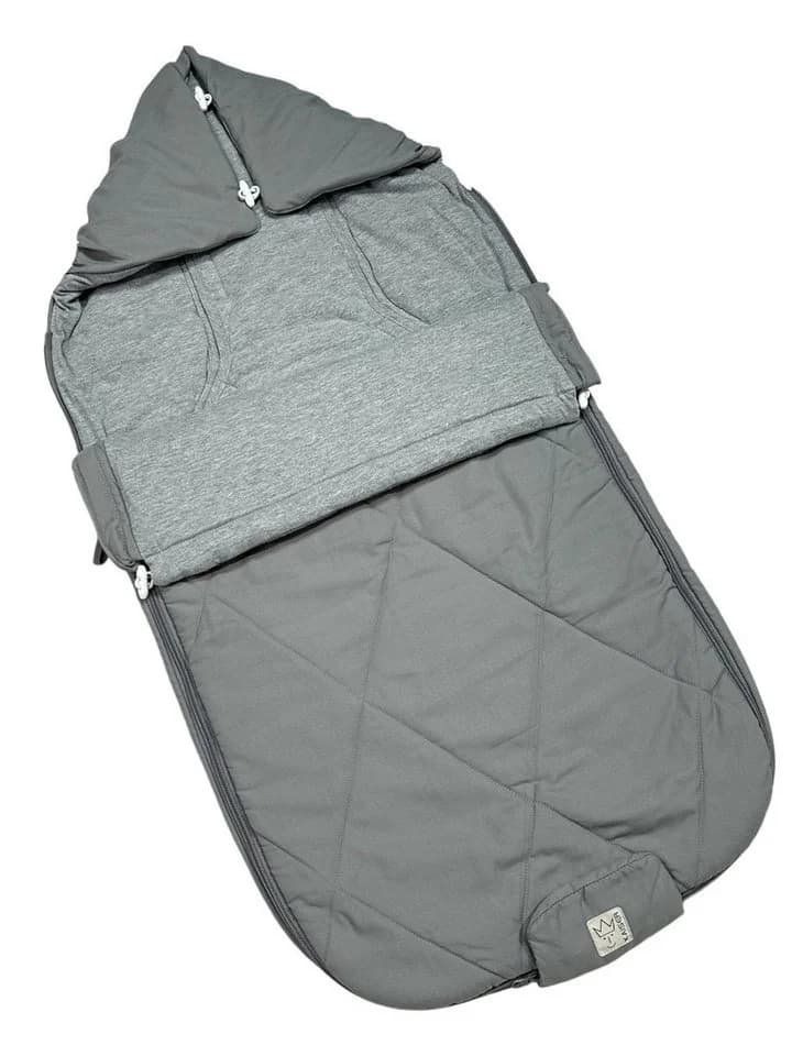 Kaiser Fußsack Sommerfußsack Aurora Grau - für Kinderwagen und Buggy - Bild 3