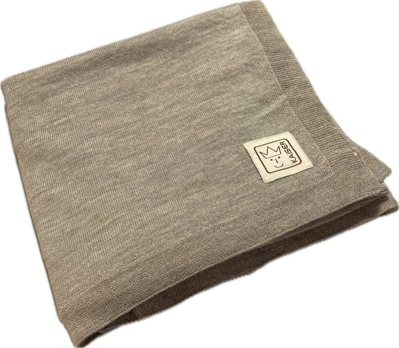 Kaiser Babydecke WOOL PLAIN 100% Merinowolle Beige/Braun - Bild 2