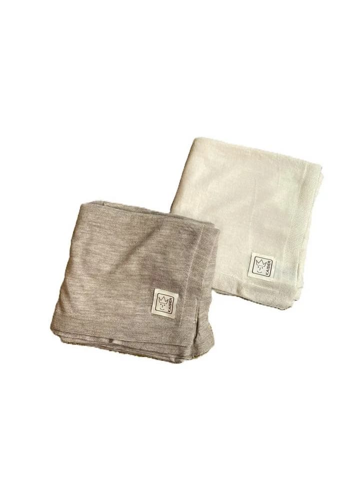 Kaiser Babydecke WOOL PLAIN 100% Merinowolle Beige/Braun - Bild 3