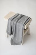 Kaiser Babydecke Knots Strick Grau 100% Bio-Baumwolle Bild 2
