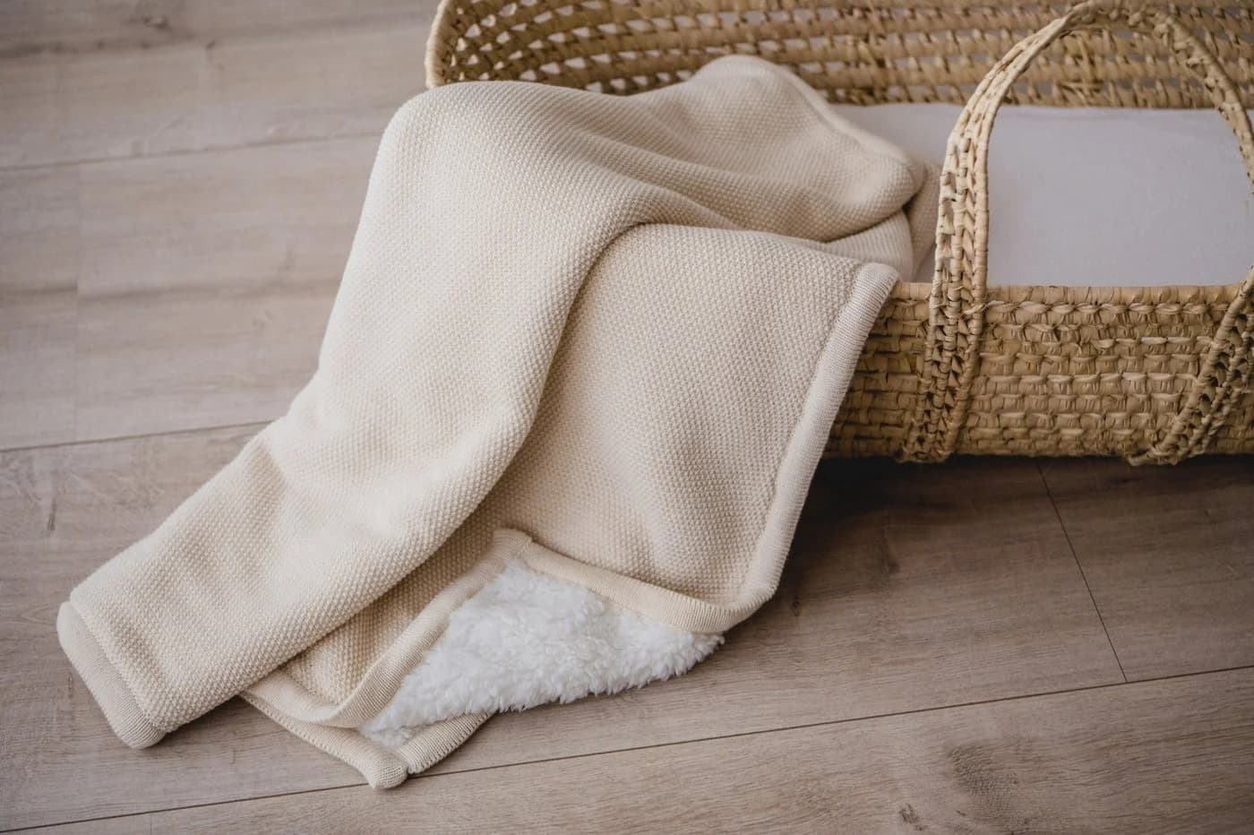 Kaiser Babydecke Winter Strick Beige 100% Baumwolle