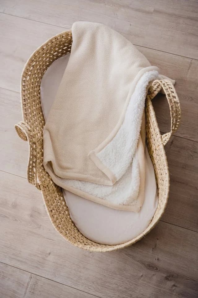Kaiser Babydecke Winter Strick Beige 100% Baumwolle - Bild 2