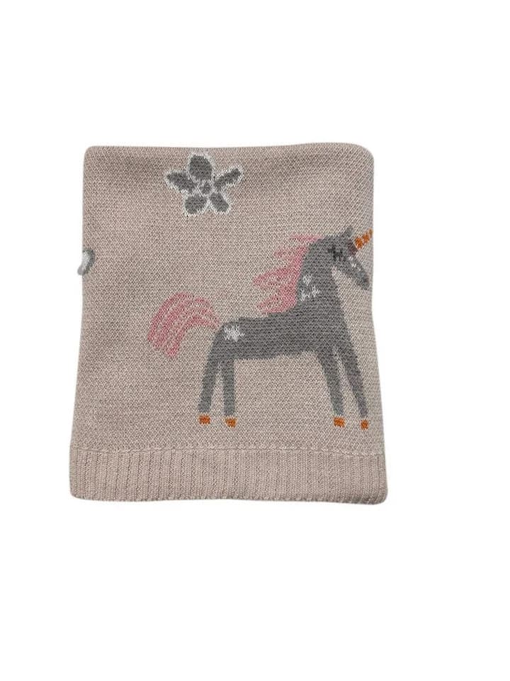 Kaiser Babydecke Unicorn Strick 100% Bio-Baumwolle - Bild 3