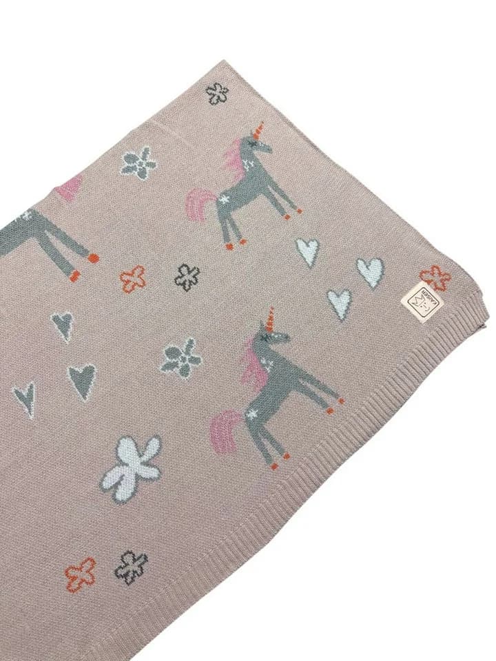 Kaiser Babydecke Unicorn Strick 100% Bio-Baumwolle - Bild 5