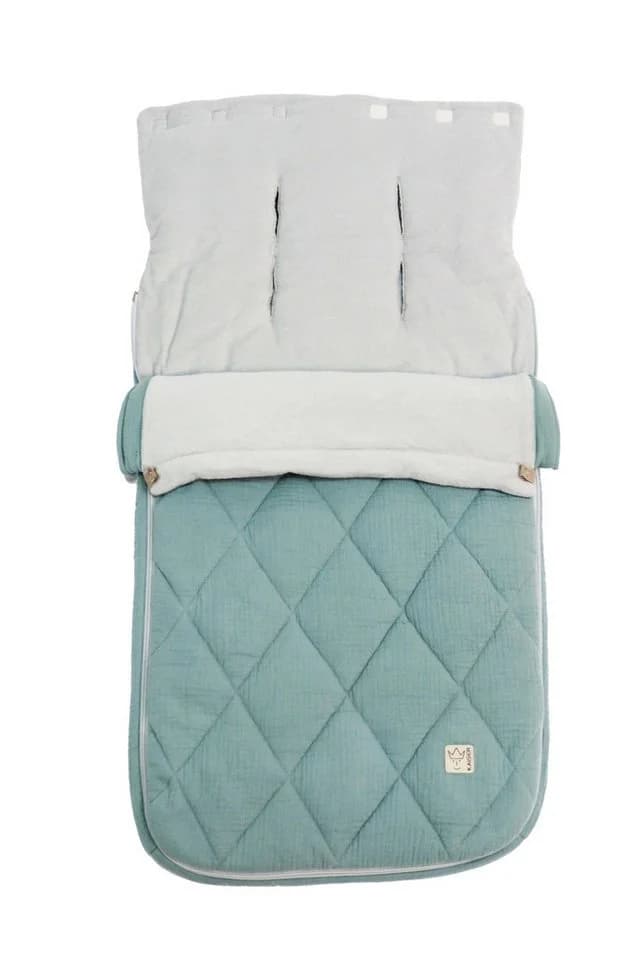 Kaiser Fußsack Anny Sommer Kinderwagen Musselin Grün