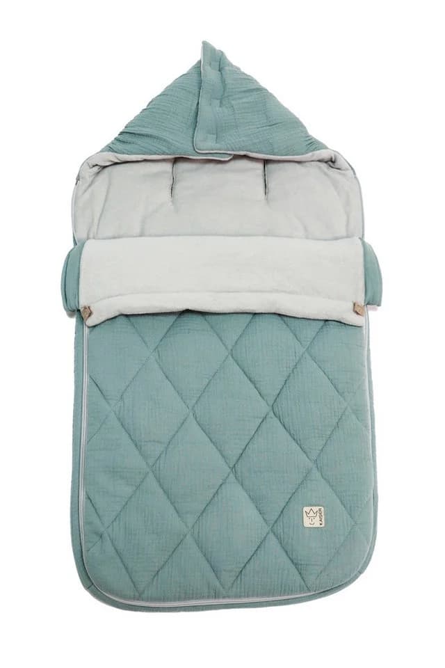 Kaiser Fußsack Anny Sommer Kinderwagen Musselin Grün - Bild 2