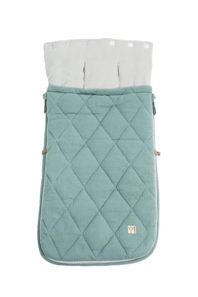 Kaiser Fußsack Anny Sommer Kinderwagen Musselin Grün - Bild 3